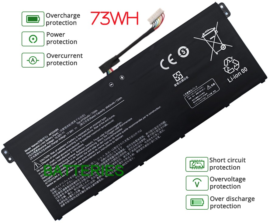Images for ACER SWIFT GO 16 AI SFG16-74-52KK battery