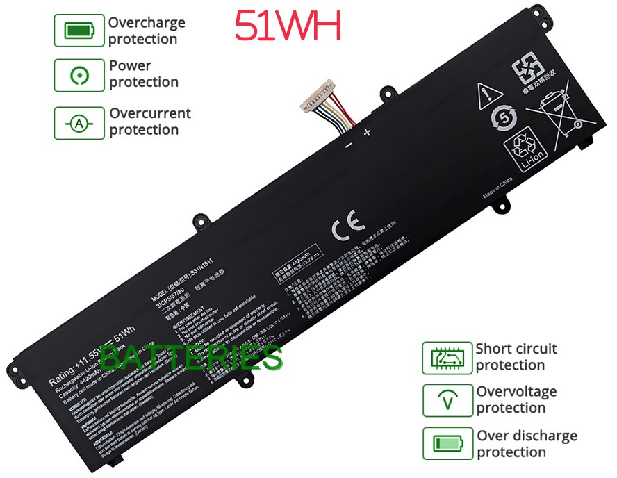 Images for ASUS VIVOBOOK 14 X1404ZA-NK525W battery