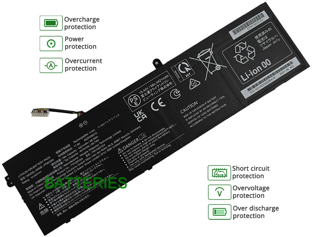 Images for FUJITSU FMVNBP254 battery