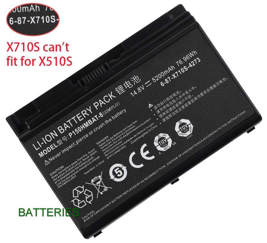 Images for Clevo P151 battery