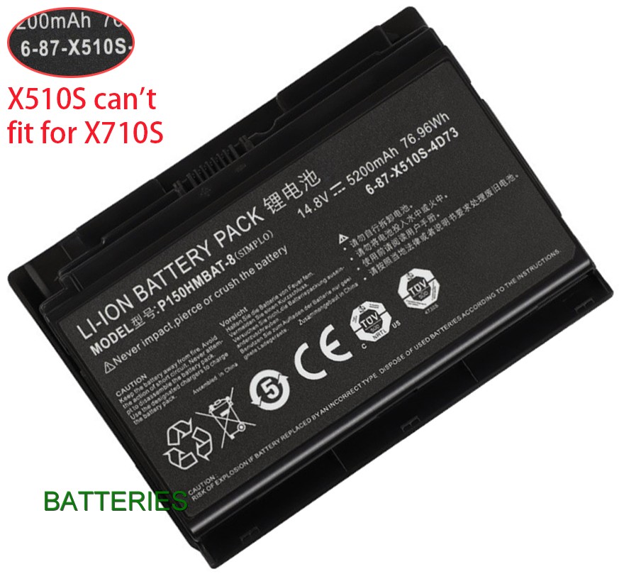 Images for Clevo P151 battery