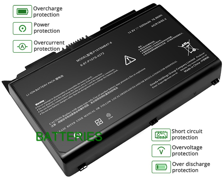 Images for Clevo 6-87-P157S-4273 battery